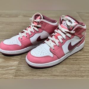 Nike Pink and White Sneakers